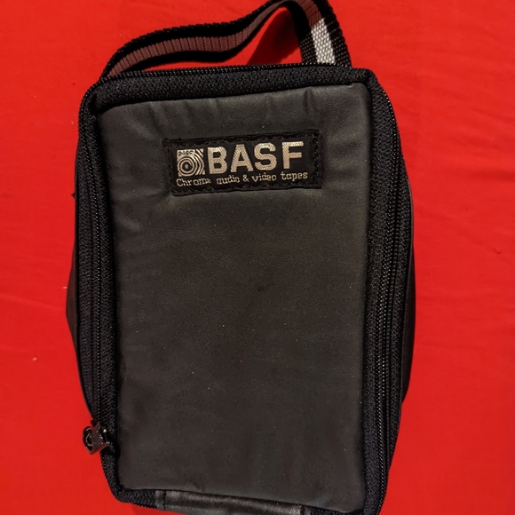 BASF Cassette Tape Zipper Storage Bag From The 1980s - Picture 1 of 4